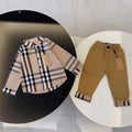 Color: Pink - Size: 120 - Sets Designer Sets Baby Boys Clothing Cost Shirt Kids Boy Clothes New Childrens Baby Kids Infant Clothing Set j851