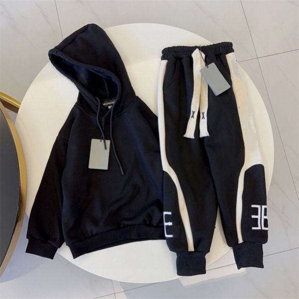 Color: Gold - Size: 150 - Designer Sportswear Fashion Kids Boys Girls Clothing set Spring Fall Clothing Sportswear Kids Student Hip Hop street wear Cotton kids suit size 90cm-160cm B4