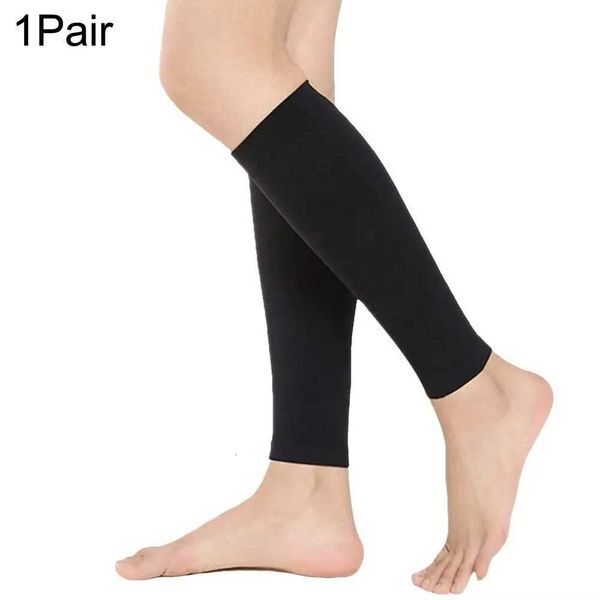 Color: Black s - 20-30mmHg Calf Compression Sleeve 2 Levels Pressure Lightweight Breathable Footless Compression Socks Stretch Socks Men Women Y250806