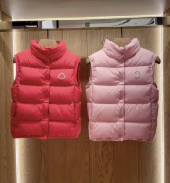 Color: Black 3 - Size: 2T - pink hoodies kid vest baby waistcoat hooded kids clothes 5 styles down Waistcoat luxury girl boy coat sleeveless 3-15 ages Keep warm in winter School uniform outdoor
