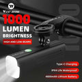 WEST BIKING Bicycle High/Low Beam Headlights Rechargeable 4800mAh Front Light General/Hanging Double Mounting Cycling Flashlight Z250809