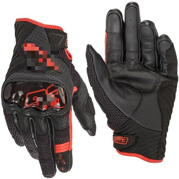Color: Multi - Motorcycle Gloves Summer Mesh Breathable Riding Locomotive Anti-drop Touch Screen Gloves