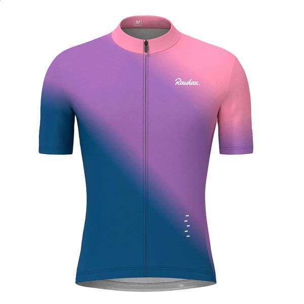 Color: 2_Color - Size: S - Raudax Summer MTB Bike Wear Short Sleeve Cycling Jersey Top Quality Spandex Racing Shirts Clothes Ropa De Hombre 250822