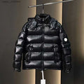 Color: Gray - Size: 160cm - DHhate kid down jacket hoodies kids Designer clothes hooded Embroidered puffer coat girl boy winter jacket hood Christmas gifts Outerwear 100 goose down H251011