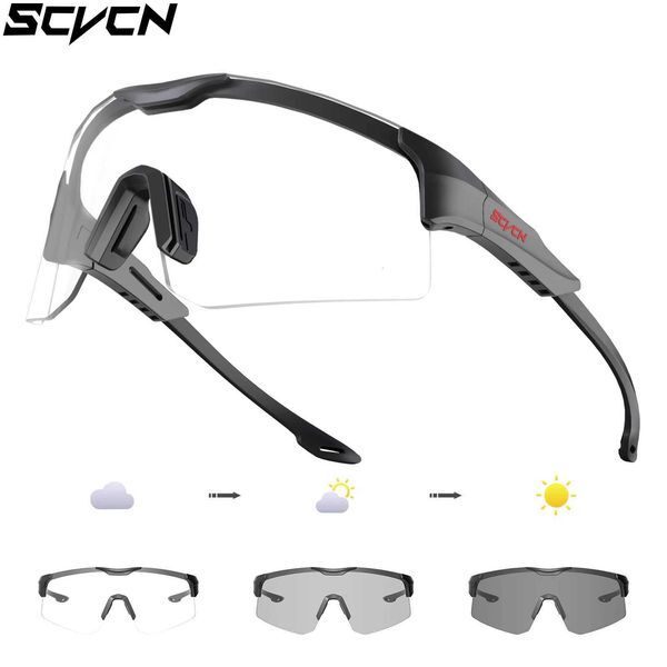 SCVCN Photochromic Cycling Glasses Bike Bicycle Night Riding Eyewear Outdoor Sports Sunglasses Fishing Camping Hiking Equipment H251021