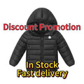 Color: Black - Size: 160cm - Designer Down Coat Kids Winter Jacket Coat Baby Designer Outerwear Girl Down Coats Puffer Boys Jackets Luxury Clothes Children -8 DPG2508217