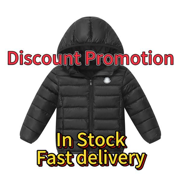Color: Black - Size: 160cm - Designer Down Coat Kids Winter Jacket Coat Baby Designer Outerwear Girl Down Coats Puffer Boys Jackets Luxury Clothes Children -8 DPG2508217