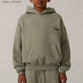Color: Dark Oat - Size: Select size - Hoodie Kid Baby Designer Clothes Messenger Essencial Montirex Tracksui Denim Hoodie Niki Tech Fleece Childrens Boys Sweatshirt Pullover T251119