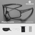 ROCKBROS bicycle goggles po induced MTB road bike goggles UV400 protective sunglasses ultra light sports safety goggles equipment 250219