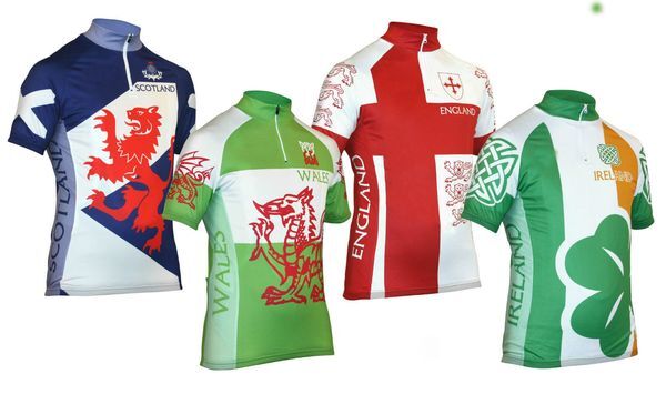 Color: Blue - Size: 4XL - Gym rucksack Bag New Whole Day National Scotland, Wales, Ireland & England Jersey Breathable Cycling Jerseys Short Sleeve Summer Quick Dry Cloth MTB Travel