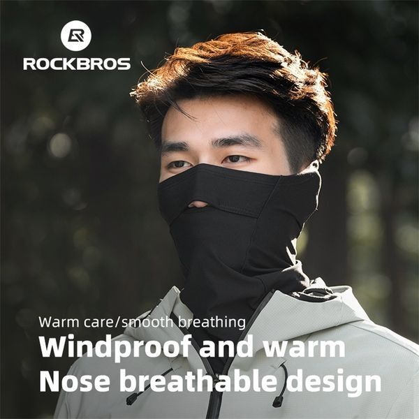 Color: Ydwb003 - ROCKBROS Windproof Warm Winter Cycling Mask Nose Breathable Mens Black Neck Sport Scarves Sports Equipment for Running y260120