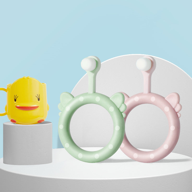 style: D - Infant Children's Soft Toothbrush Silicone Baby Toothbrush Set