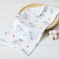 style: K, Size: 30x30cm - Cartoon Print High-Density Pleated Cotton Saliva Towel