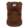 Color: Bear - Newborn Bath Floating Pad Mat Baby Bath Tub Pad & Chair & Shelf Bathtub Seat Infant Support Cushion Mat Bath Mat Toddler Bloom