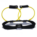 Color: Yellow, Pull: 20pounds - Fitness Women Booty Butt Band Resistance Bands Adjustable Waist Belt Pedal Exerciser For Glutes Muscle Workout Free Bag