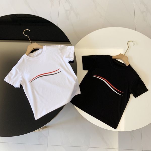 Color: E1 - Size: 90 - Boys Girls T-shirts Designer Kids Tees Fashion Letter Printed Tops Parent Child Tshirt Men Women Family Outfits 18 Styles Size 90-150 S-2XL