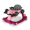4-in-1 Foldable Activity Push Walker with Adjustable Height-Purple - Color: Purple