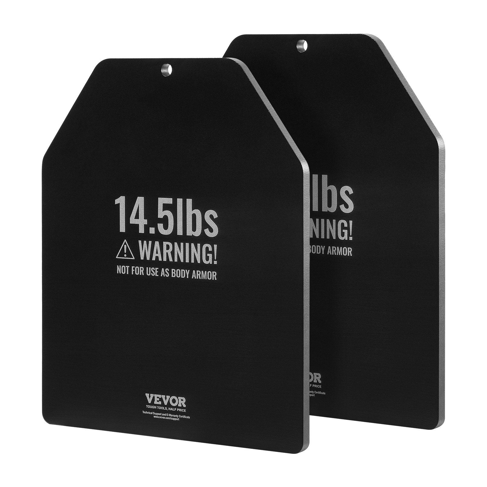 Weight Vest Plates, 14.5 LB Pairs, Premium Steel Weighted plates, Contoured Ergonomic Fit ? WODs, Additional Weight for Weight Vests, for Strength Training, Running, Fitness, Heavy Workouts