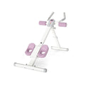 Adjustable Abdominal Trainer Ab Workout Machine Foldable Ab Cruncher-White - Color: White