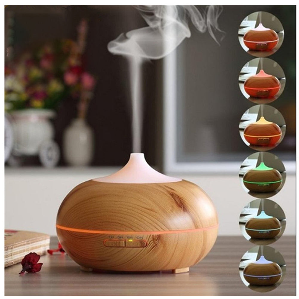 300ML Light Wood Grain Air humidifier UK Plug