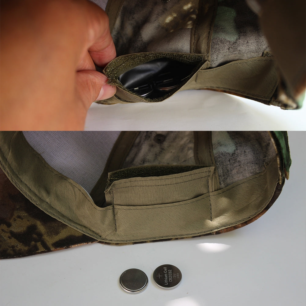 Adjustable Climbing 5 LED lamp Cap Battery Powered Hat With LED Light Flashlight For Fishing Jogging Baseball Cap black_Hat 5LED