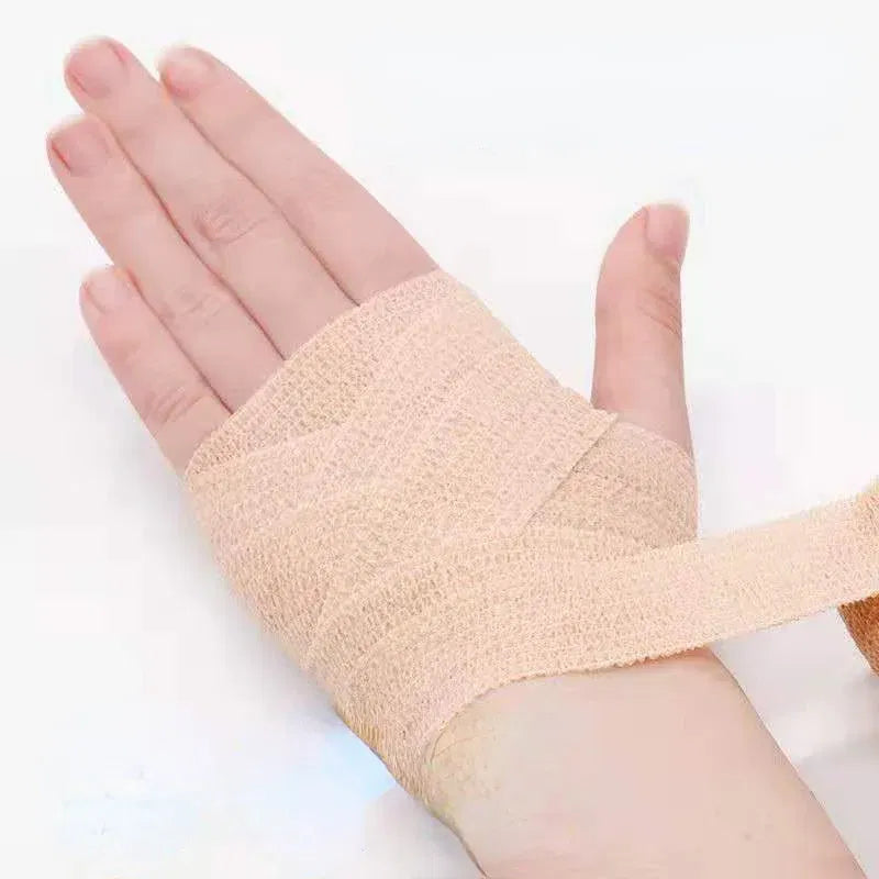 Color: Silver, Size: Option 3 - 1Roll Self Adhesive First Aid Skin Tape Elastic Patch for Sports First Aid Wound Plasters Tape