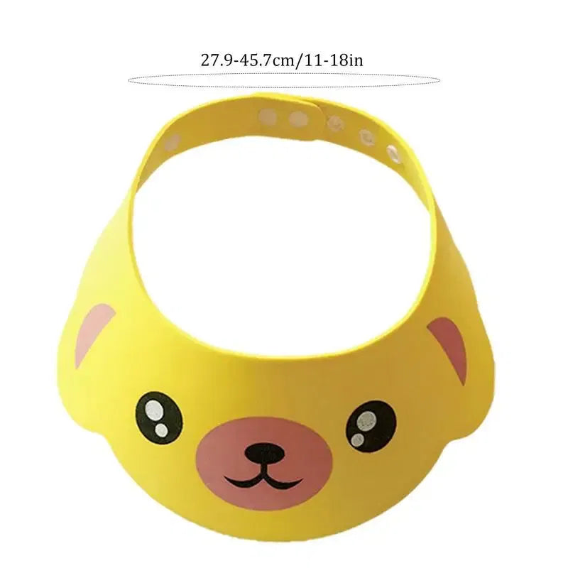 Color: green, Ships From: CHINA - Baby Shower Soft Cap Adjustable Hair Wash Hat For Kids Ear Protection Safe Children Shampoo Bathing Shower Protect Head Cover