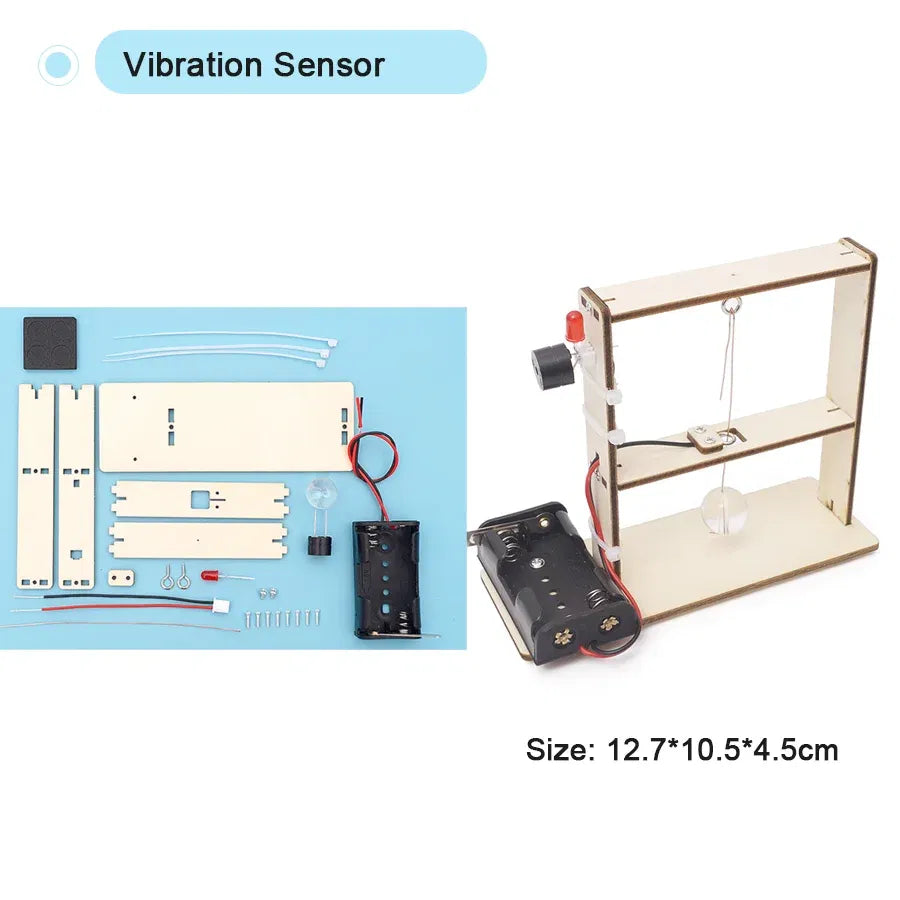 Color: Orange - DIY Physical Model Science Experiment Educational Toy Handmade Small Production Assembly Craft Technology Project for School Kid