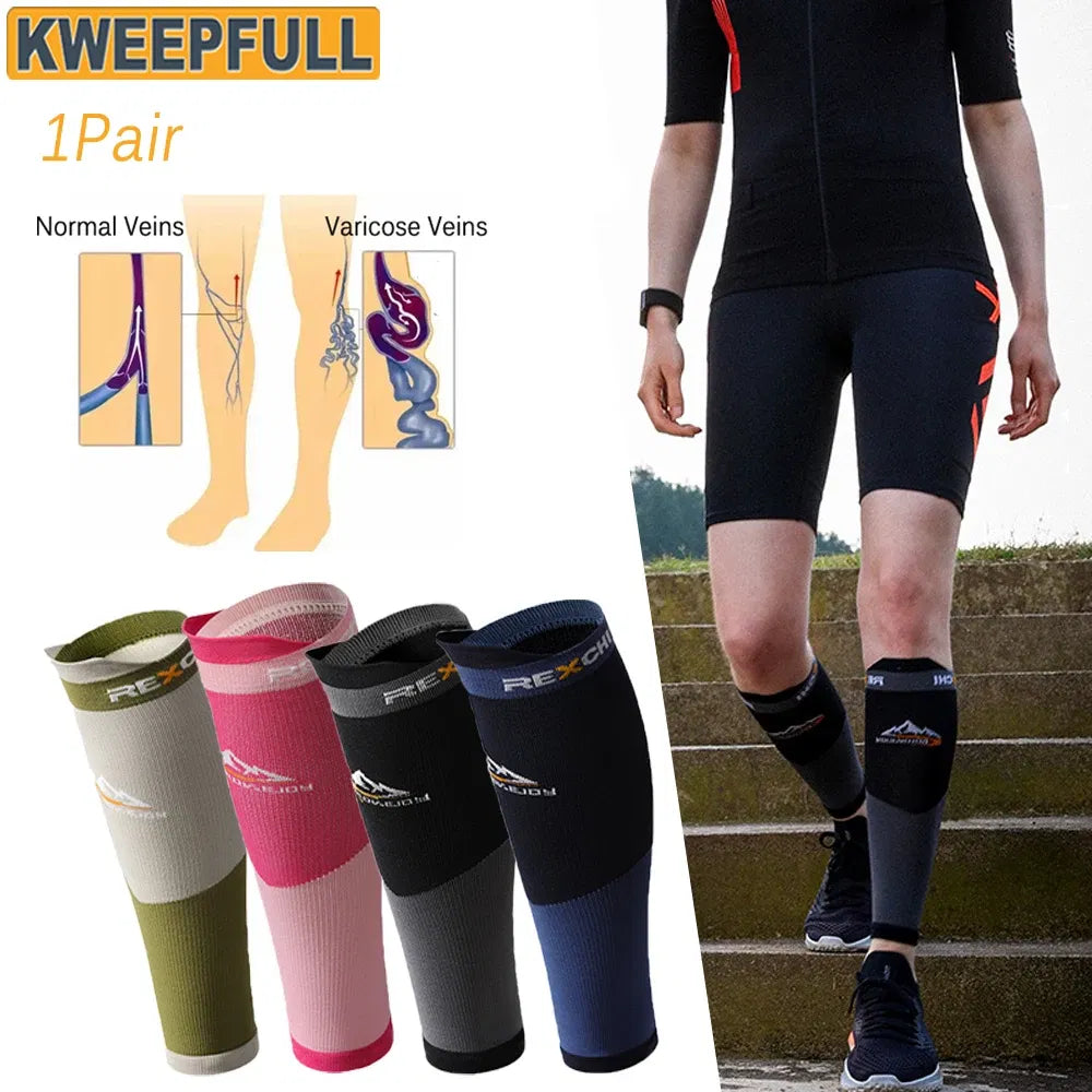 Color: Beige, Size: S - 1Pair Leg Compression Sleeve, Calf Support Brace Calf Sleeve for Men & Women, Footless Compression Sock for Fitness,Shin Splint