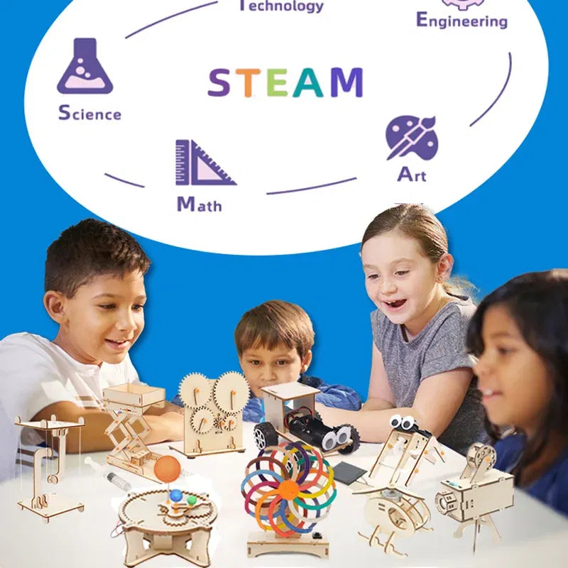Color: VIOLET/??? - DIY Handmade Small Production Physical Model Assembly Craft Technology Science Experiment Educational Toy Project for School Kid