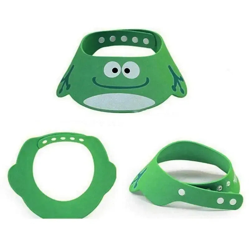 Color: green, Ships From: CHINA - Baby Shower Soft Cap Adjustable Hair Wash Hat For Kids Ear Protection Safe Children Shampoo Bathing Shower Protect Head Cover