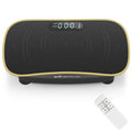 Vibration Plate Exercise Machine for Lymphatic Drainage and Weight Loss with 10 Speed Intensities-Black - Color: Black