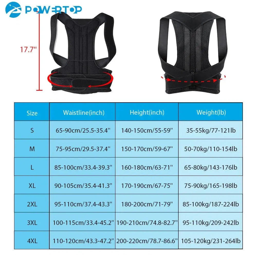 Color: Light Grey, Size: XL - Posture Corrector for Men and Women Back Posture Brace Clavicle Support Stop Slouching and Hunching Adjustable Back Trainer