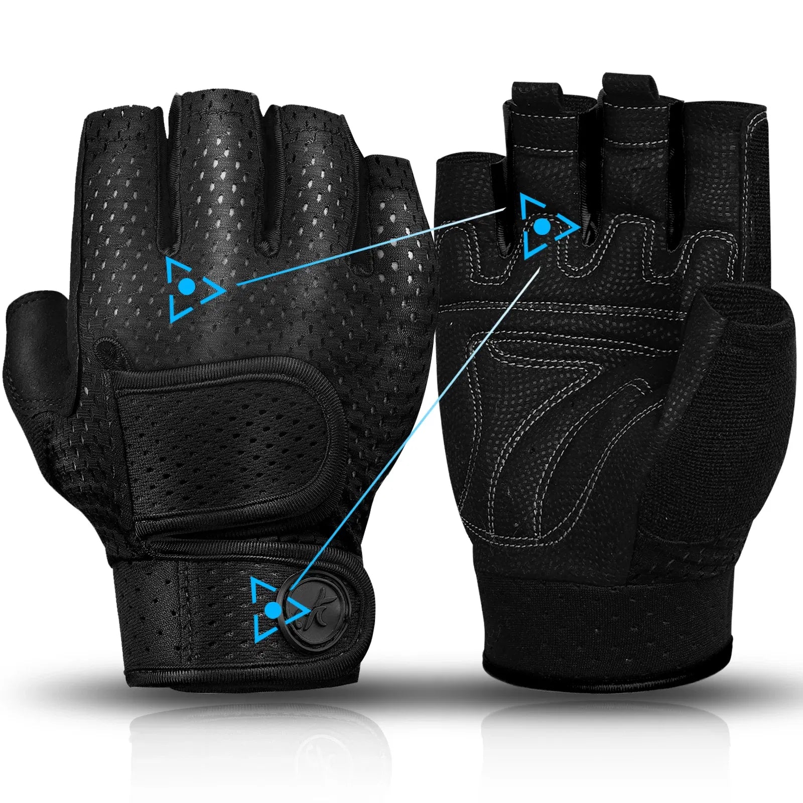 Color: Yellow, Size: S - MOREOK Gym Gloves Non-slip 3MM Pads Pull Up Power Training Weight Lifting Gloves Kettlebell Workout Exercise Fitness Gloves Men